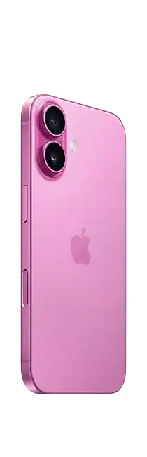 iPhone 16, Розовый — вид сзади