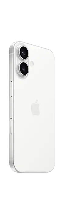 iPhone 16, Белый — вид сзади